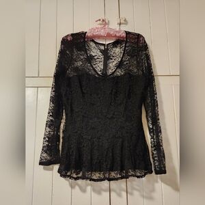 Sexy Vintage Le Chateau Lace Top - XL - Perfection!
